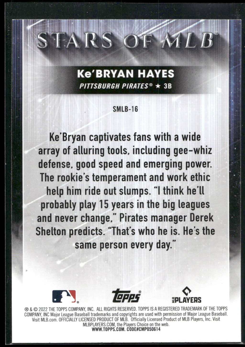 2022 Topps #SMLB-16 Ke'Bryan Hayes Stars of MLB