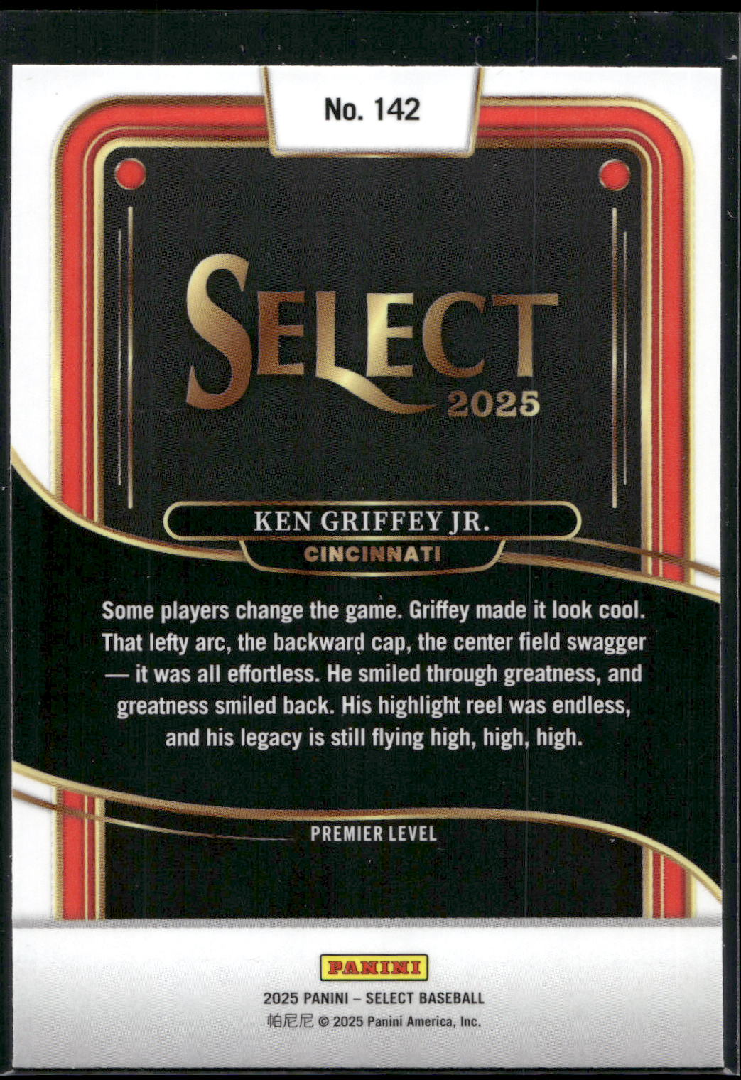 2025 Panini Select #142 Ken Griffey Jr.