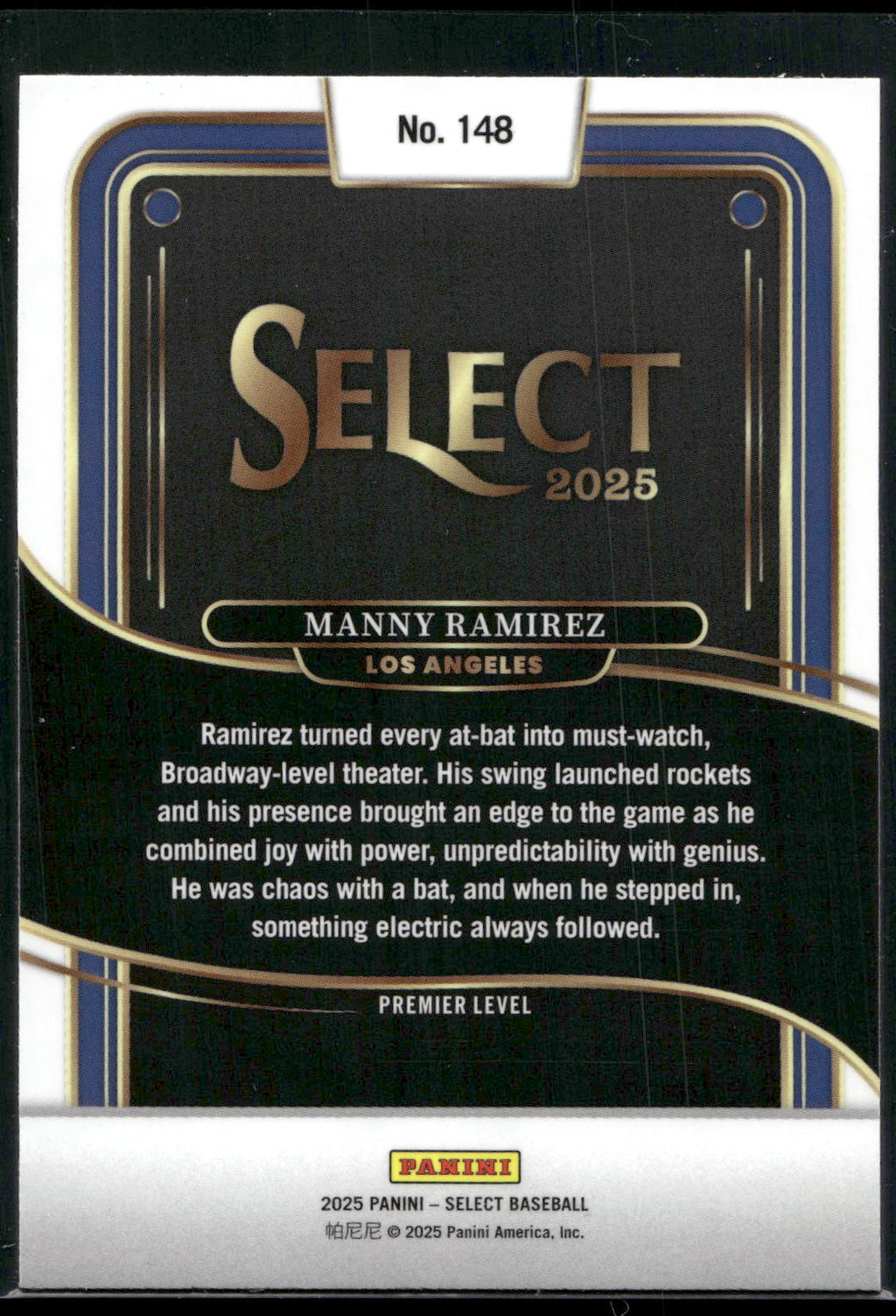2025 Panini Select #148 Manny Ramirez