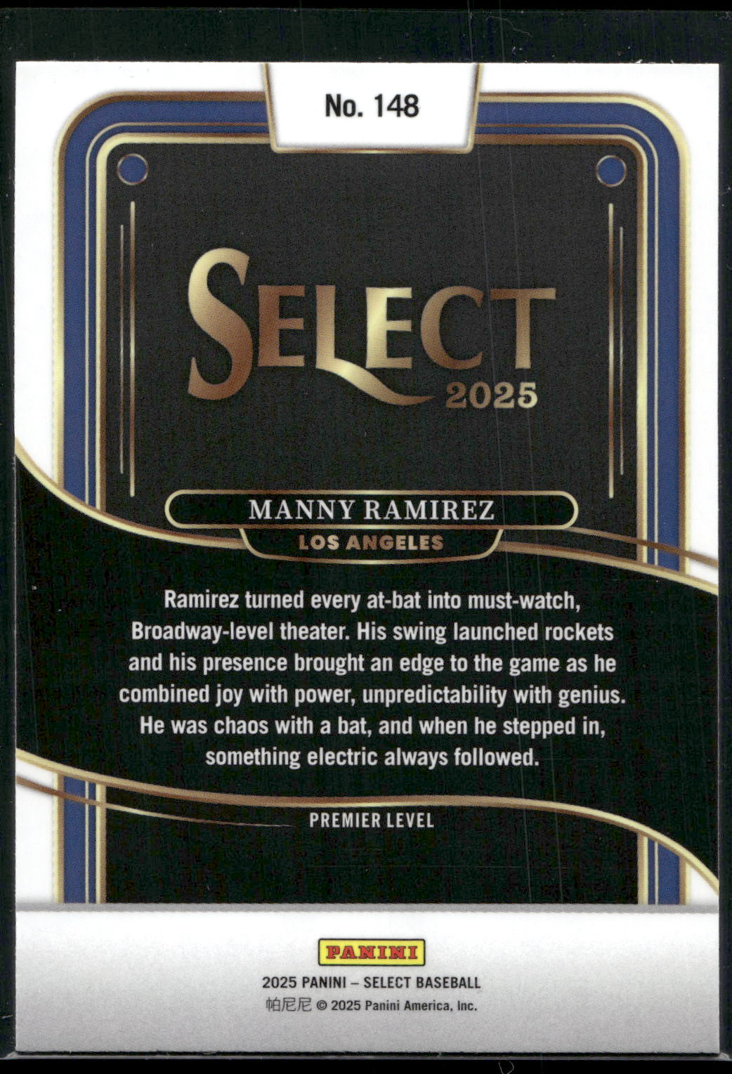 2025 Panini Select #148 Manny Ramirez