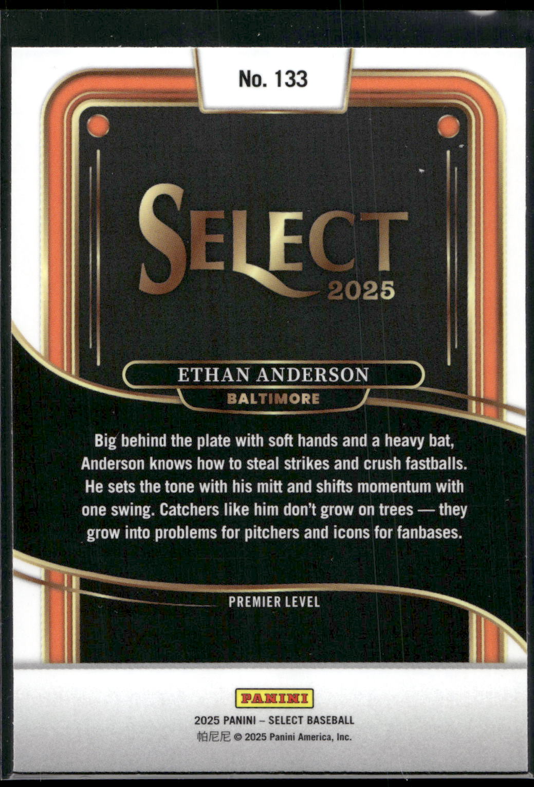 2025 Panini Select #133 Ethan Anderson