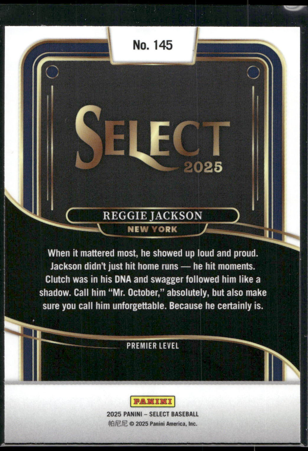 2025 Panini Select #145 Reggie Jackson