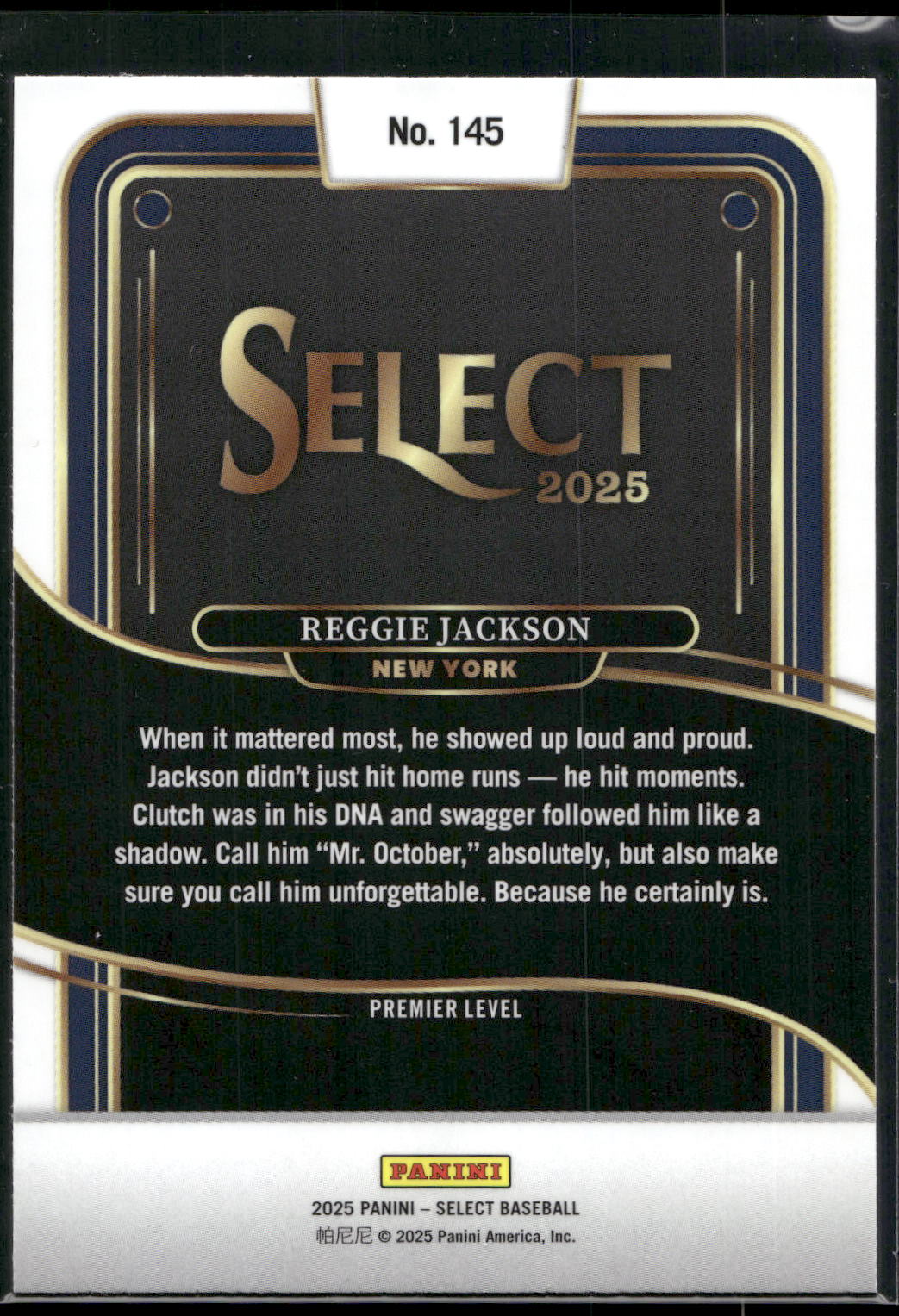 2025 Panini Select #145 Reggie Jackson