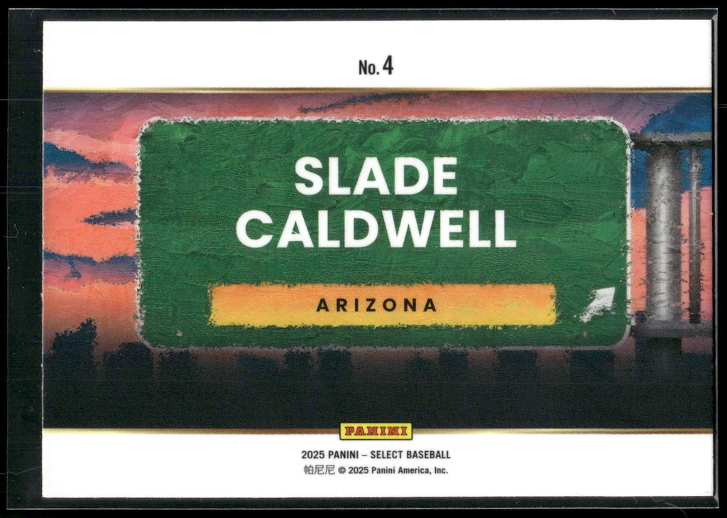 2025 Panini Select #4 Slade Caldwell Select Destinations