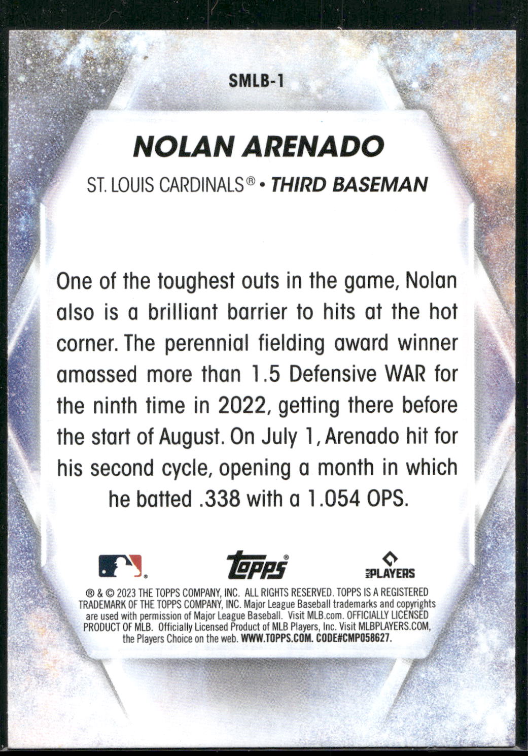 2023 Topps #SMLB-1 Nolan Arenado Stars of MLB