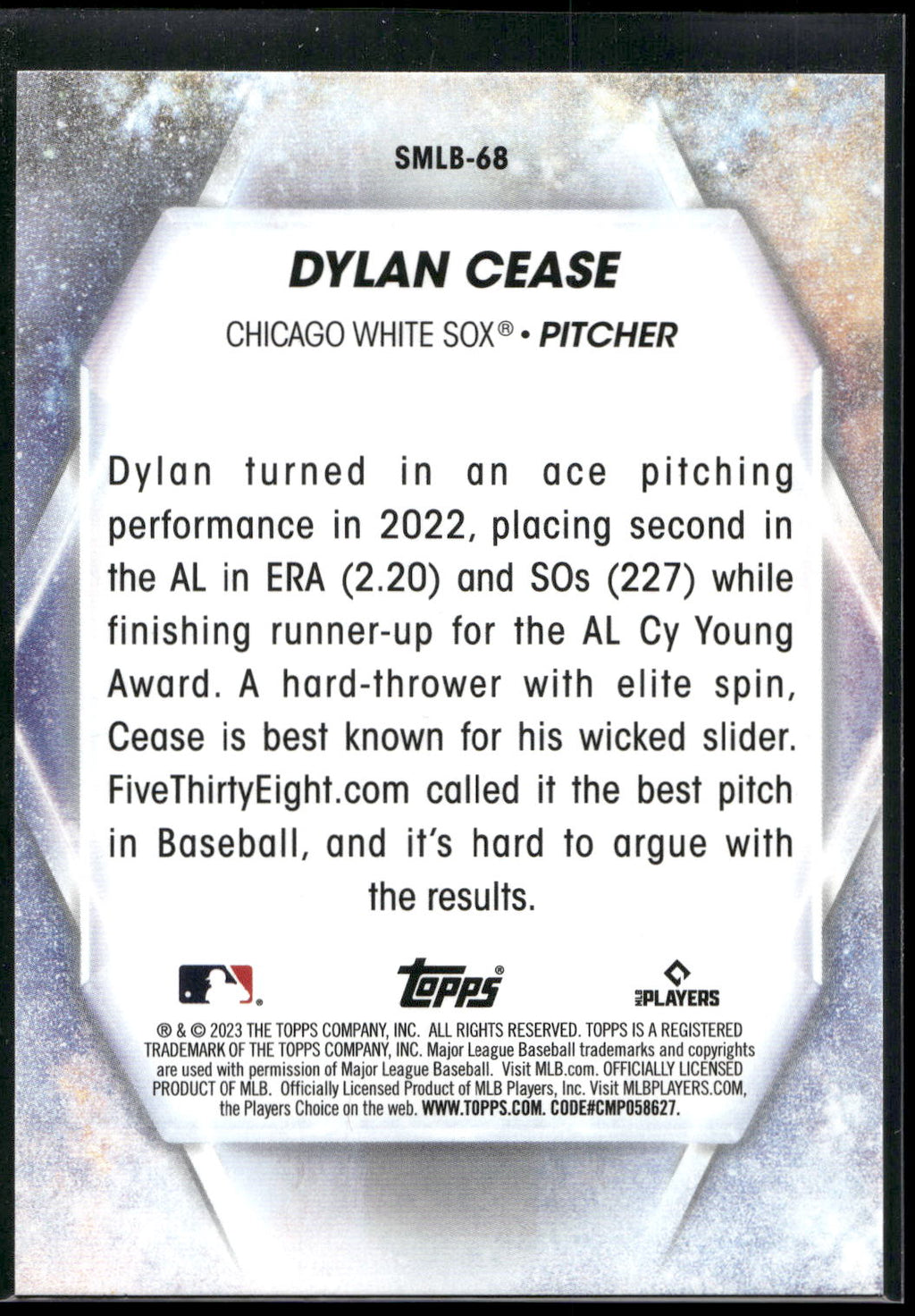 2023 Topps Update #SMLB-68 Dylan Cease Stars of MLB