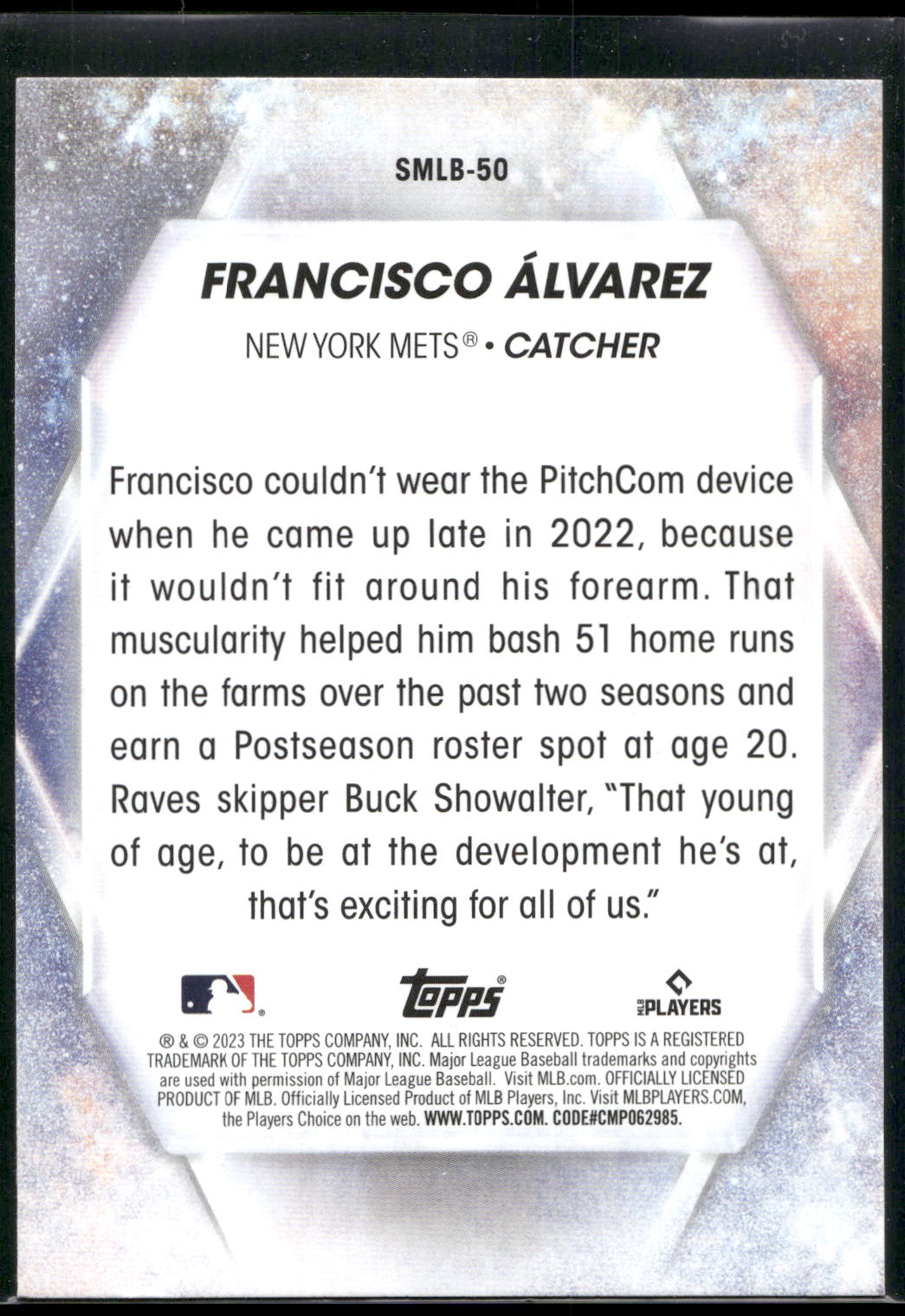 2023 Topps #SMLB-50 Francisco Álvarez Stars of MLB