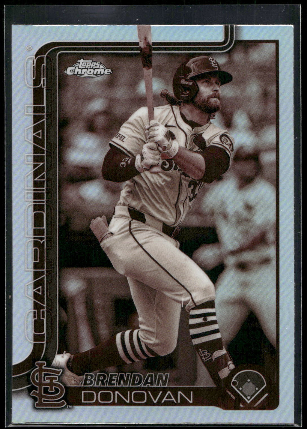 2025 Topps Chrome #233 Brendan Donovan Sepia Refractors