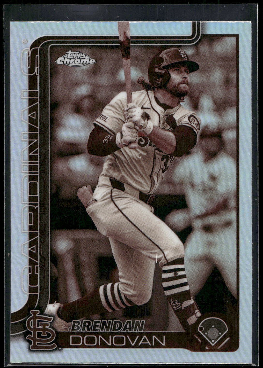 2025 Topps Chrome #233 Brendan Donovan Sepia Refractors