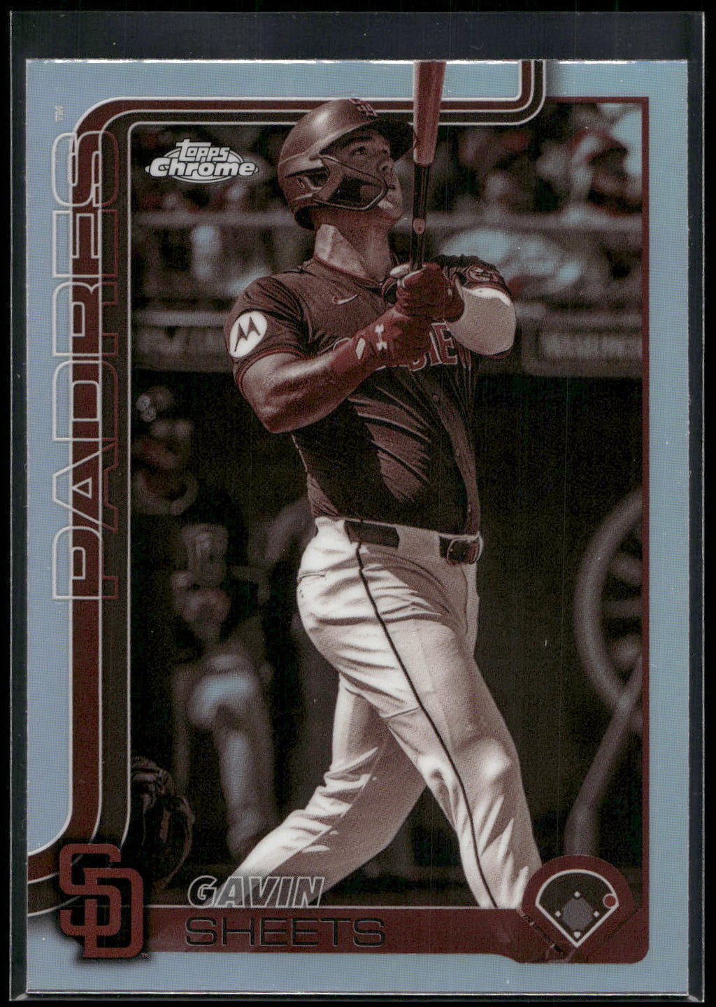 2025 Topps Chrome #158 Gavin Sheets Sepia Refractors
