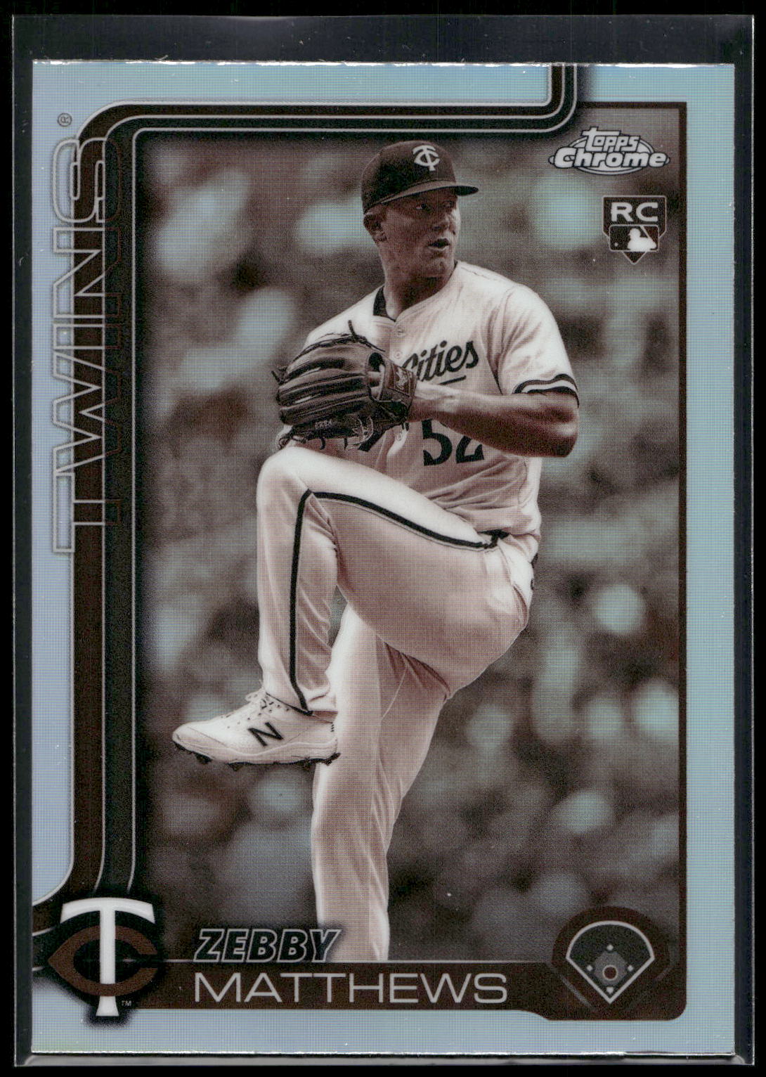 2025 Topps Chrome #277 Zebby Matthews Sepia Refractors