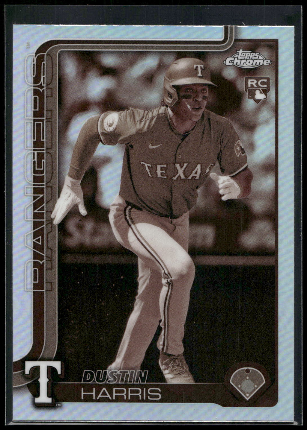 2025 Topps Chrome #131 Dustin Harris Sepia Refractors