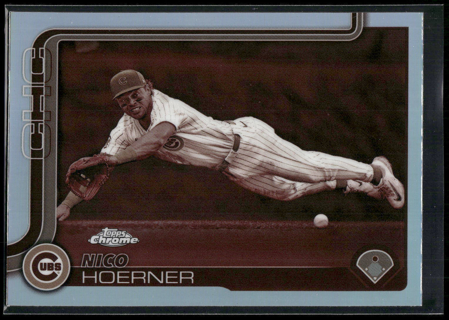 2025 Topps Chrome #107 Nico Hoerner Sepia Refractors