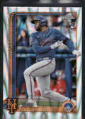 2025 Topps Chrome #74 Luis De Los Santos RayWave Refractors
