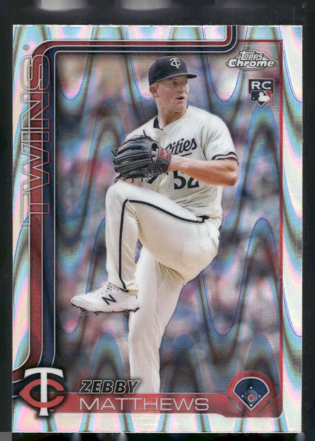 2025 Topps Chrome #277 Zebby Matthews RayWave Refractors