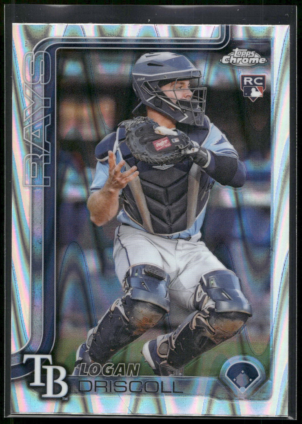 2025 Topps Chrome #185 Logan Driscoll RayWave Refractors