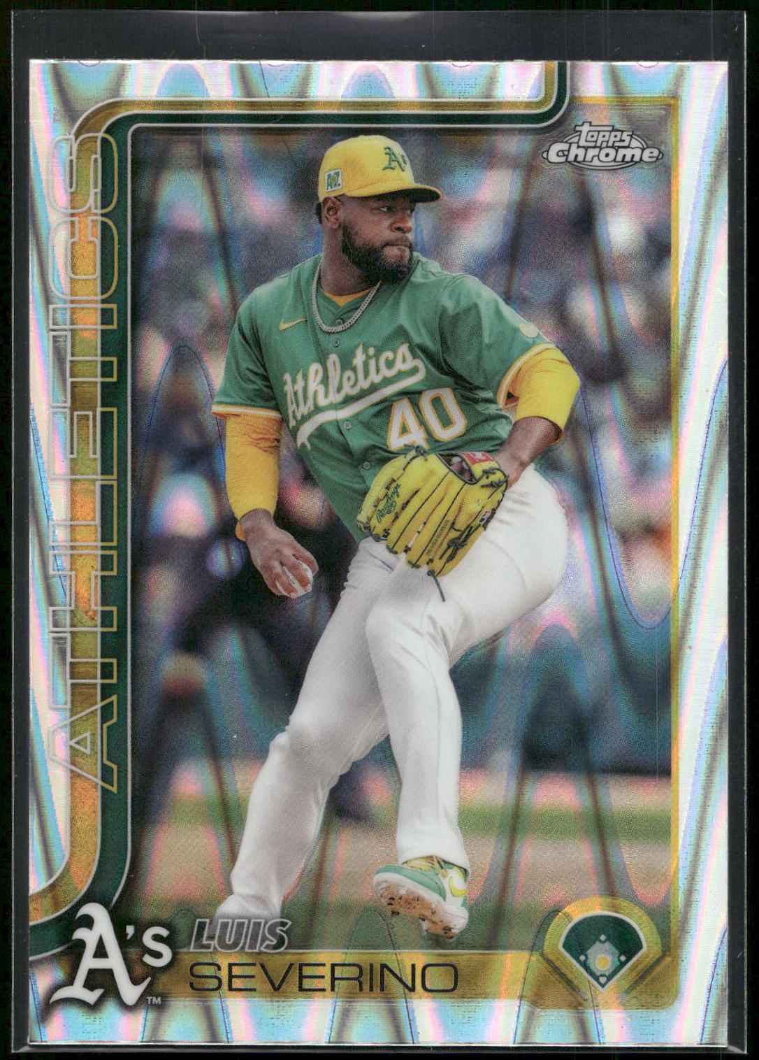 2025 Topps Chrome #241 Luis Severino RayWave Refractors