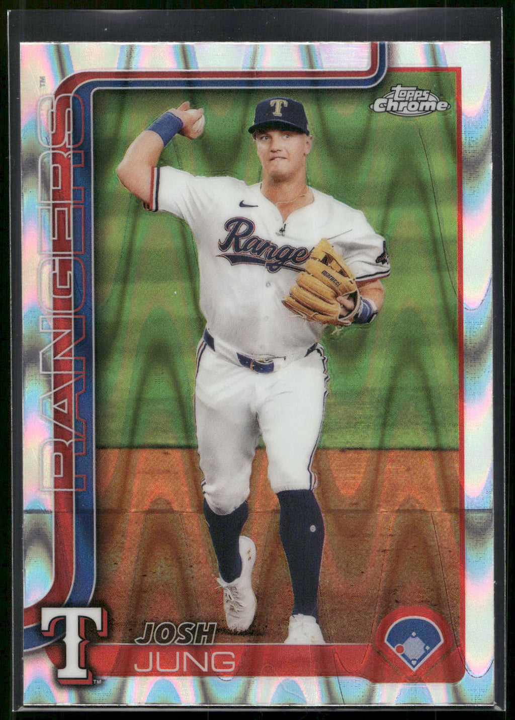 2025 Topps Chrome #220 Josh Jung RayWave Refractors