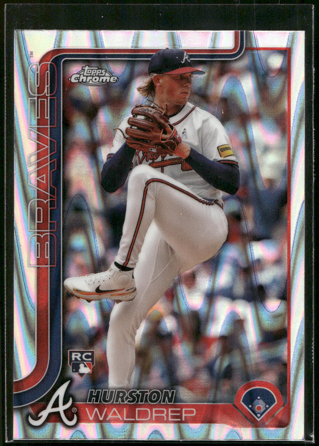 2025 Topps Chrome #90 Hurston Waldrep RayWave Refractors