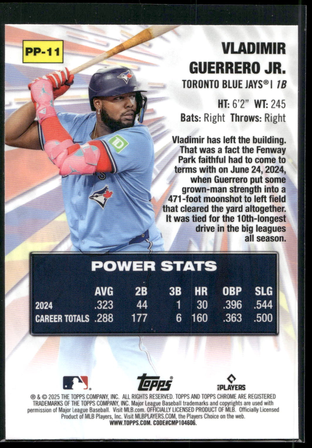 2025 Topps Chrome #PP-13 Giancarlo Stanton Power Players