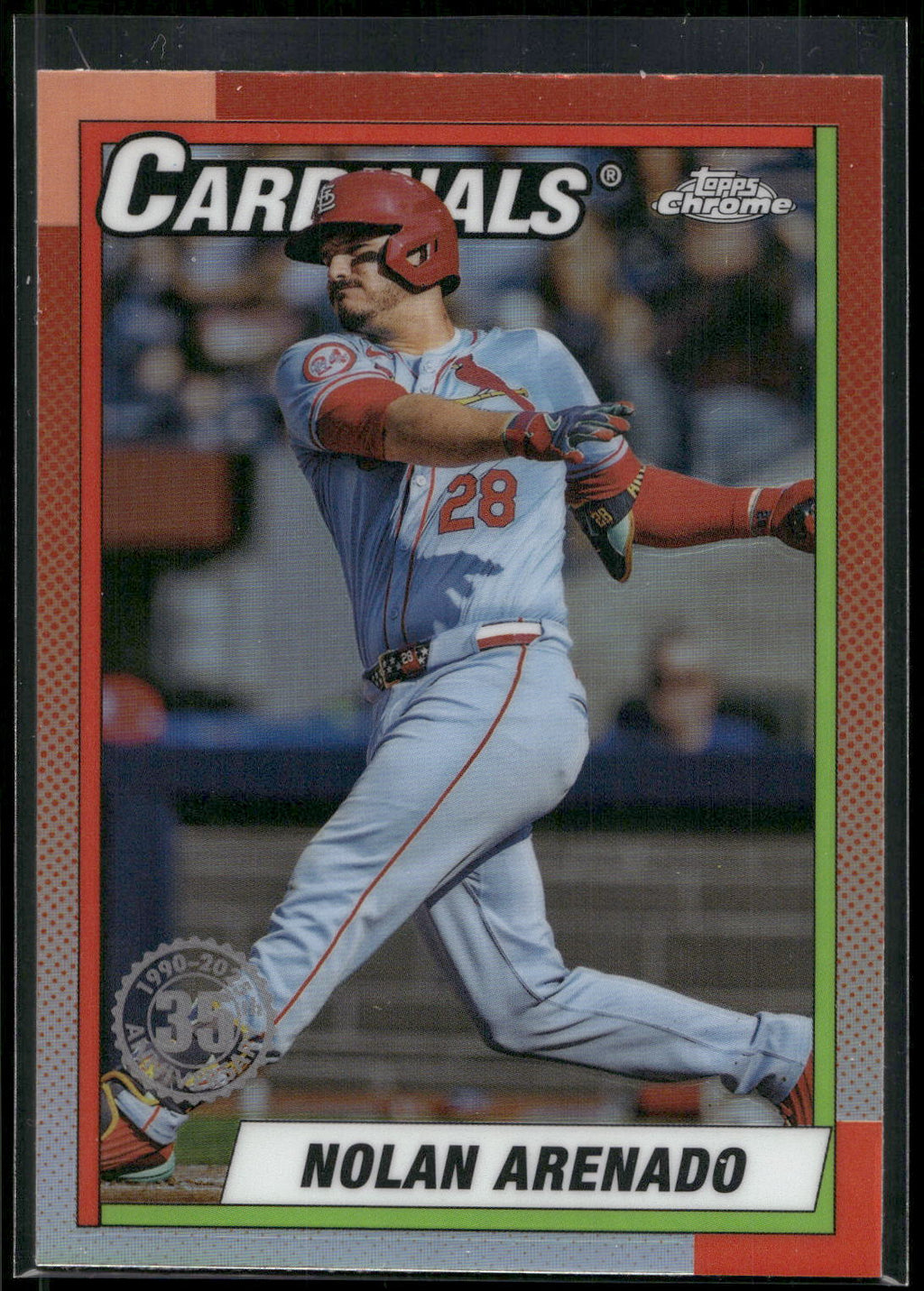 2025 Topps Chrome #90CB-19 Nolan Arenado 1990 Topps Baseball 35th Anniversary