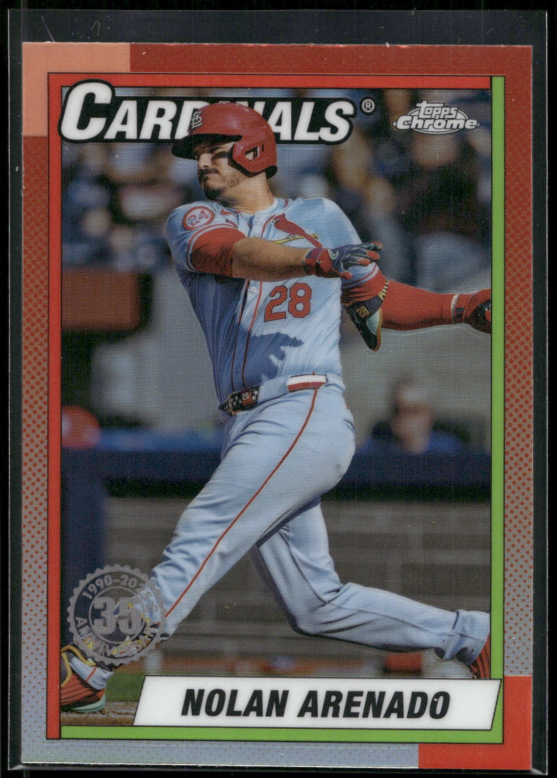 2025 Topps Chrome #90CB-19 Nolan Arenado 1990 Topps Baseball 35th Anniversary