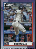 2025 Topps Chrome #90CB-20 Brooks Lee 1990 Topps Baseball 35th Anniversary