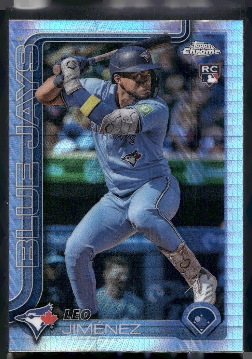 2025 Topps Chrome #276 Leo Jiménez Prism Refractors