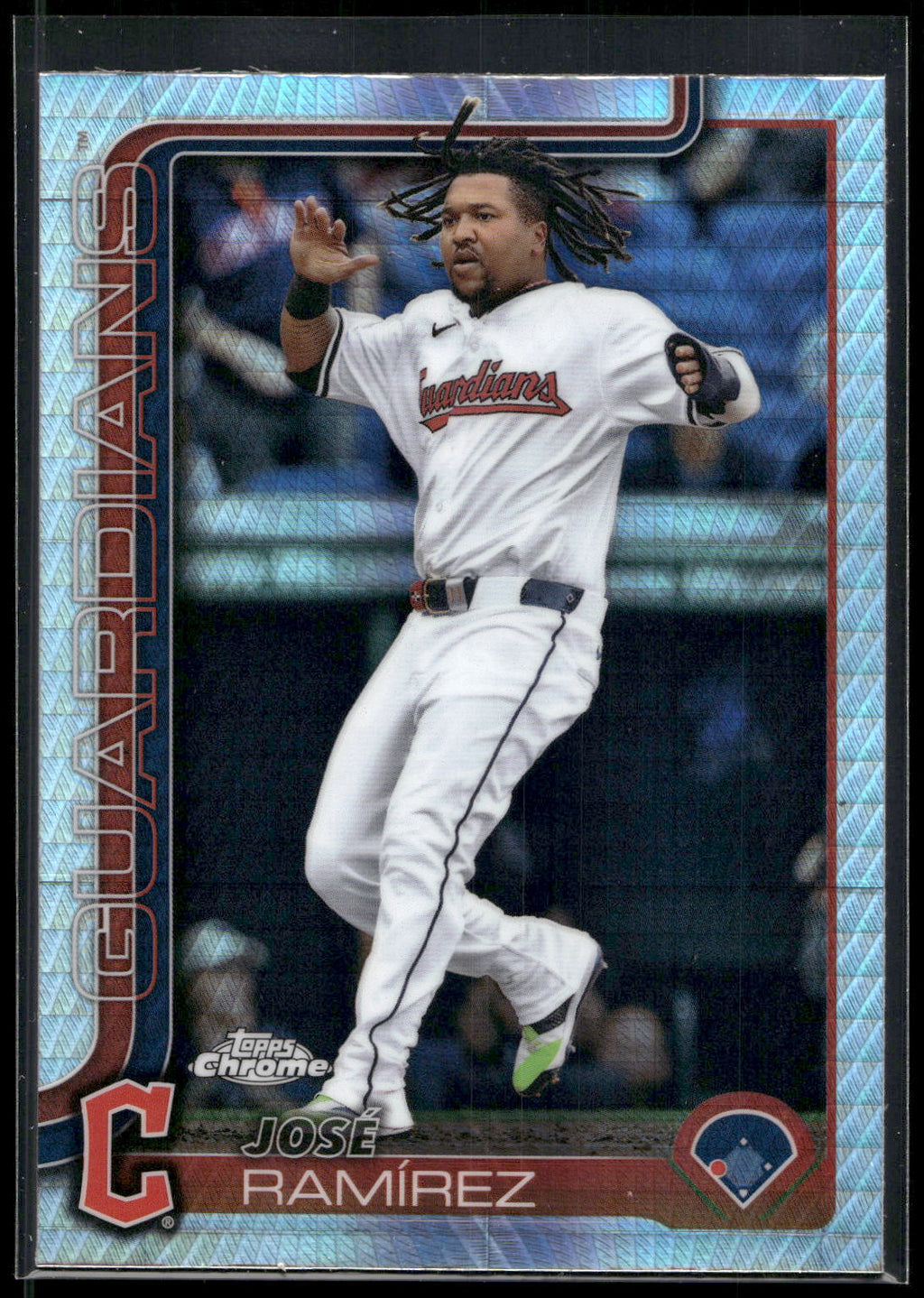 2025 Topps Chrome #12 José Ramírez Prism Refractors
