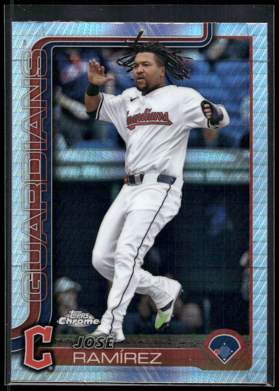 2025 Topps Chrome #12 José Ramírez Prism Refractors