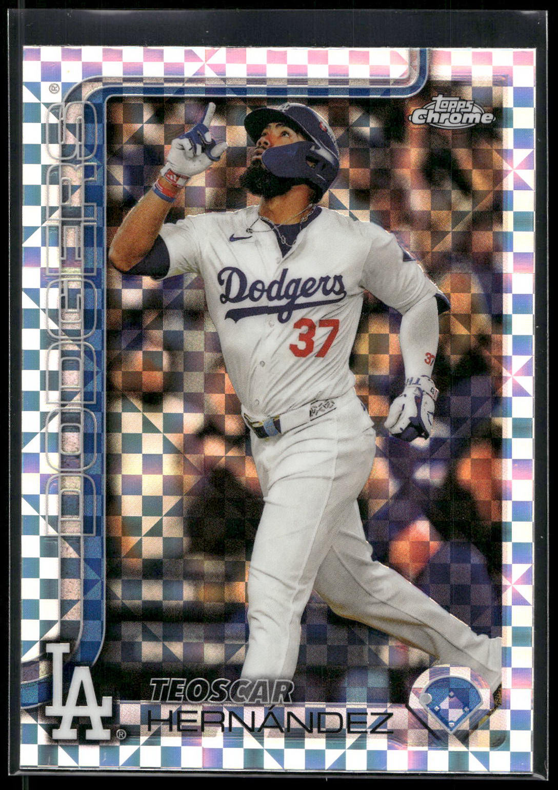 2025 Topps Chrome #128 Teoscar Hernández X-Fractors