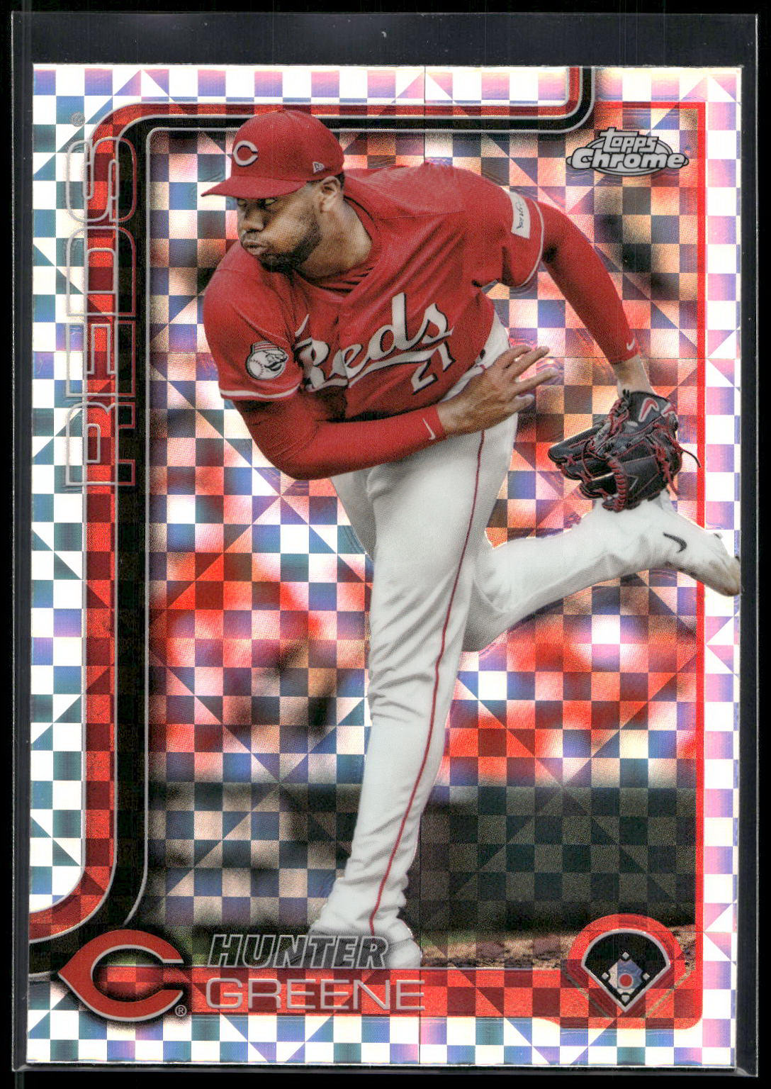 2025 Topps Chrome #91 Hunter Greene X-Fractors