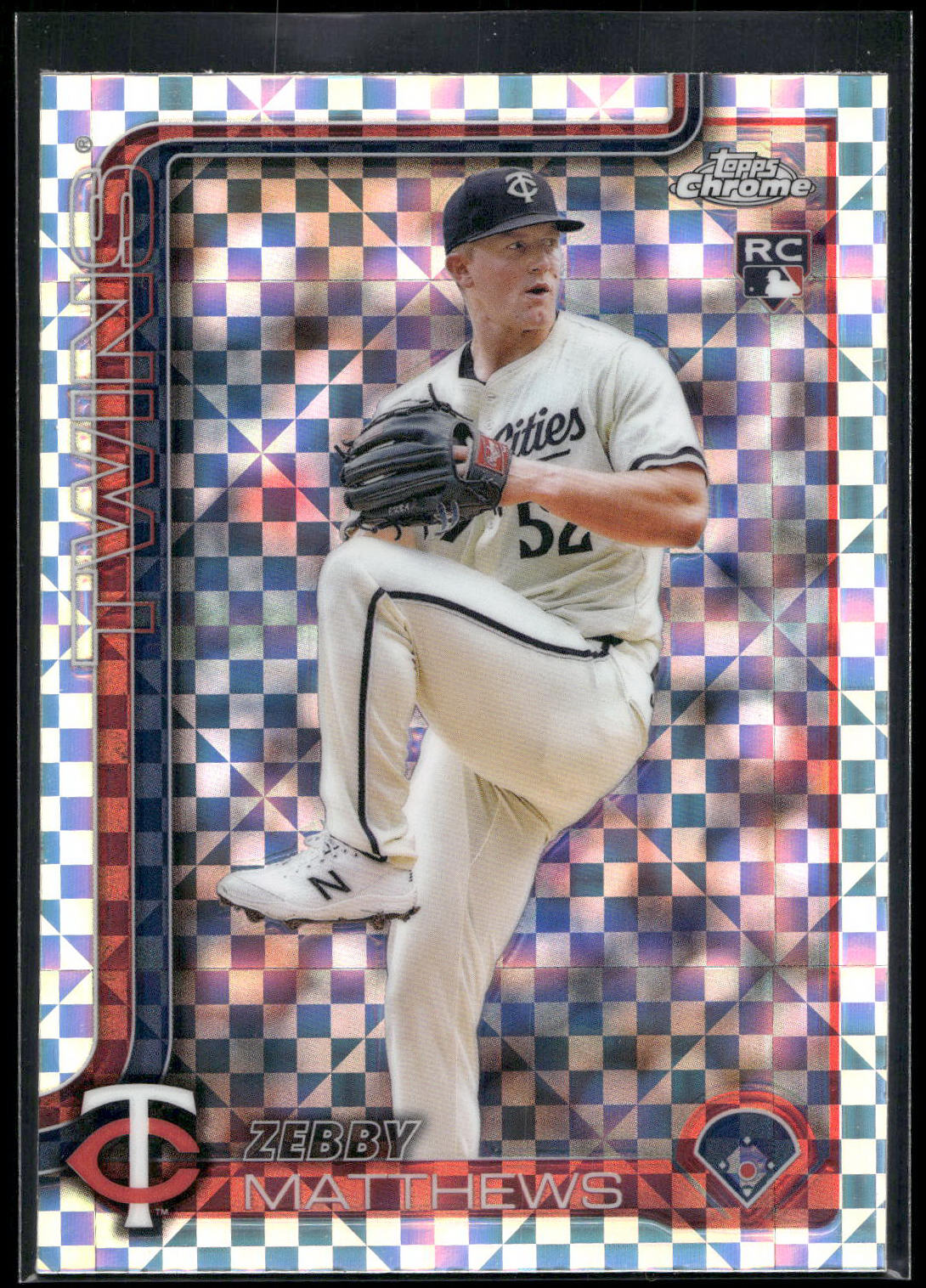 2025 Topps Chrome #277 Zebby Matthews X-Fractors
