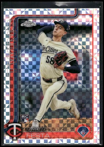 2025 Topps Chrome #156 David Festa X-Fractors