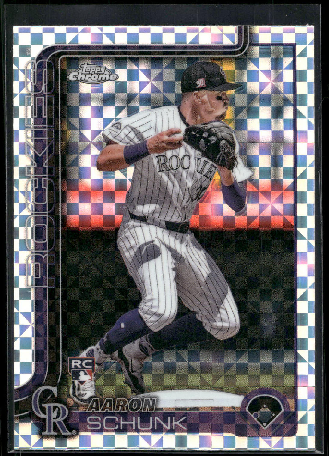 2025 Topps Chrome #238 Aaron Schunk X-Fractors