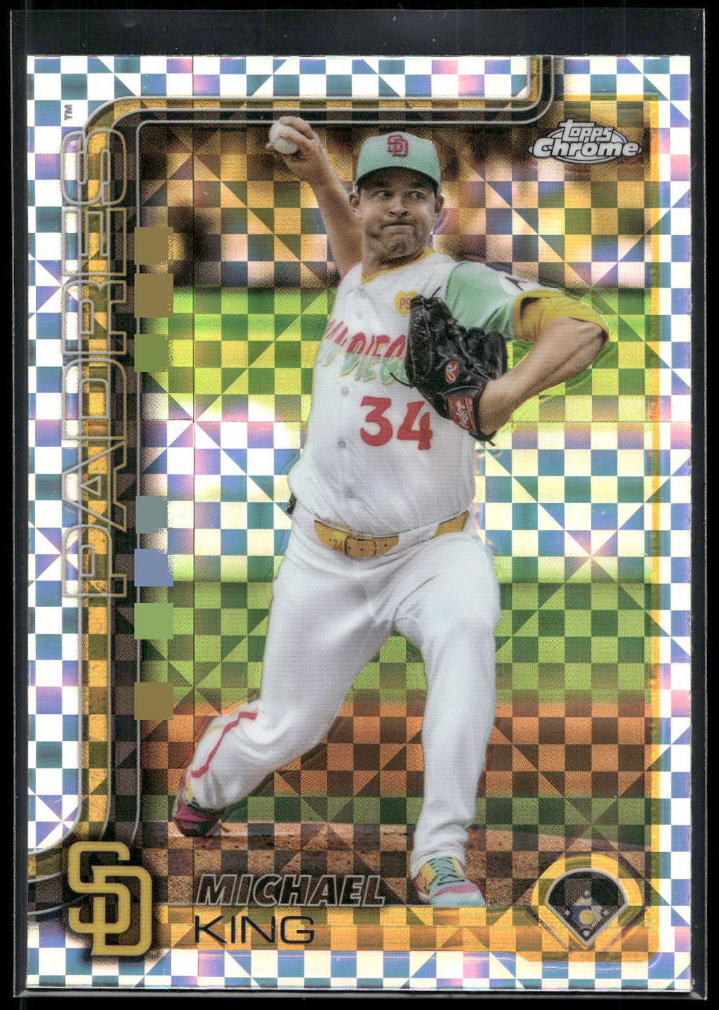 2025 Topps Chrome #35 Michael King X-Fractors