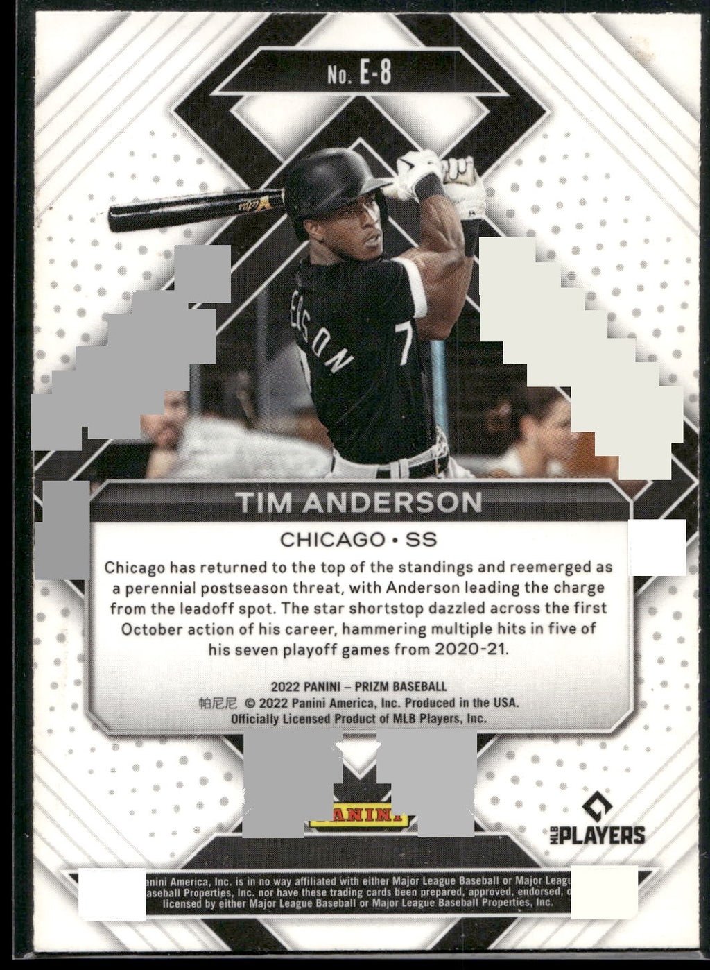 2022 Panini Prizm #E-8 Tim Anderson Emergent