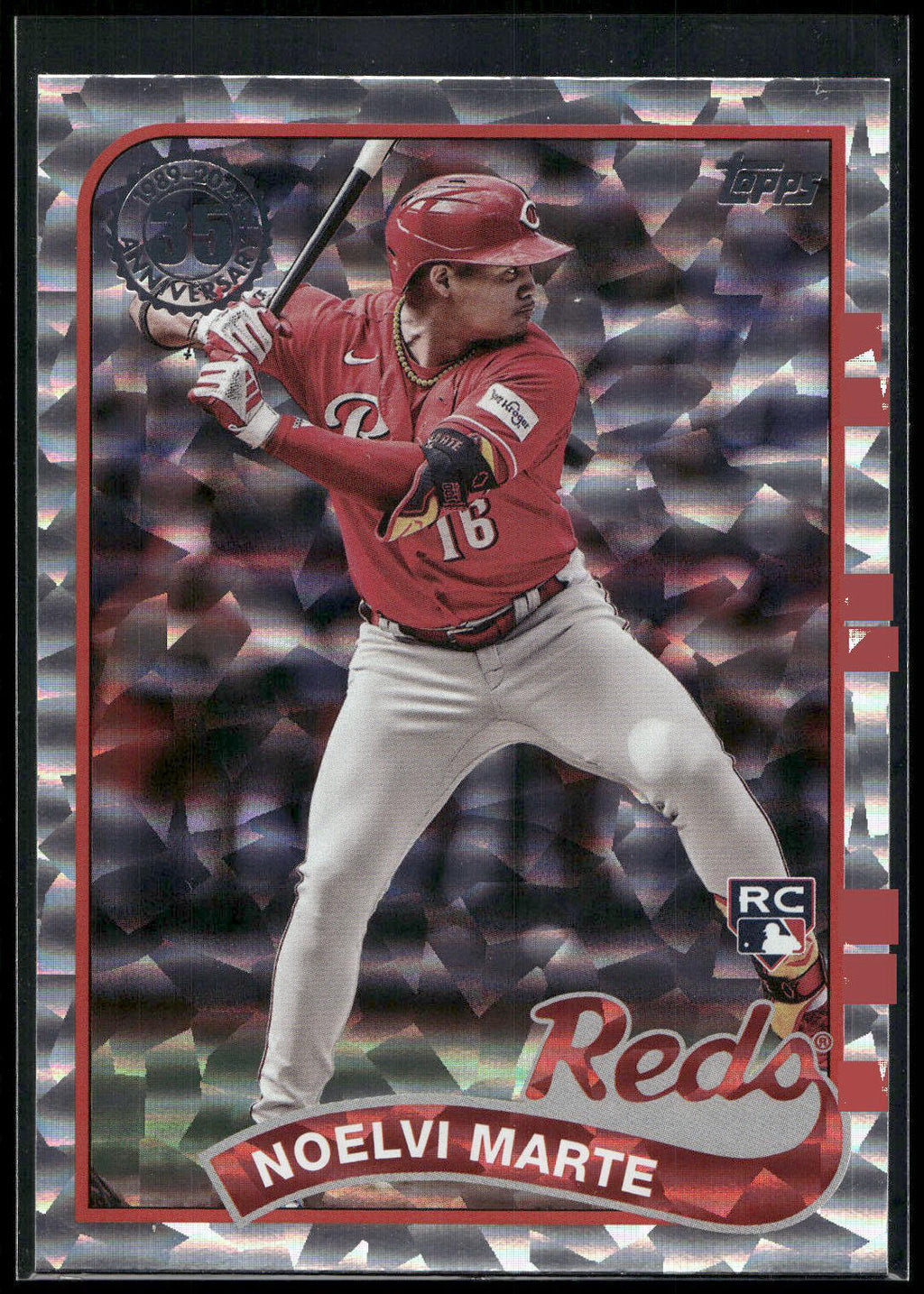 2024 Topps #89B2-3 Noelvi Marte 1989 Topps Baseball 35th Foil