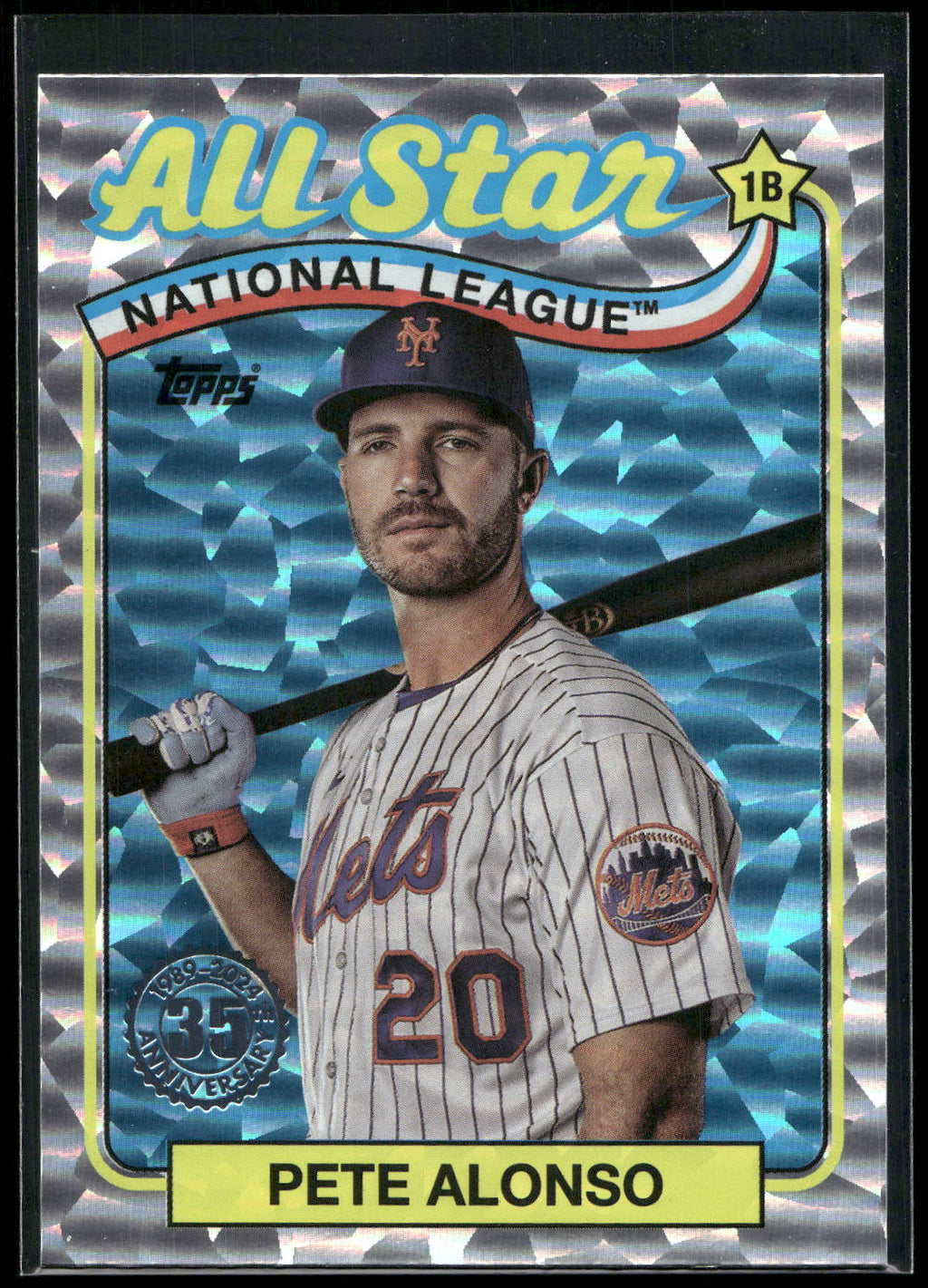 2024 Topps #89ASB-8 Pete Alonso 1989 Topps Baseball 35th Foil