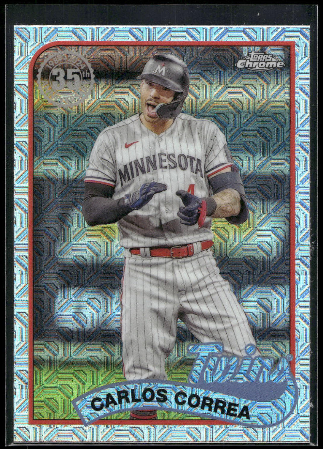 2024 Topps #2T89C-93 Carlos Correa 1989 Topps Baseball 35th Chrome