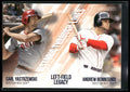 2019 Topps #HTL-10 Carl Yastrzemski / Andrew Benintendi Historic Through-Lines