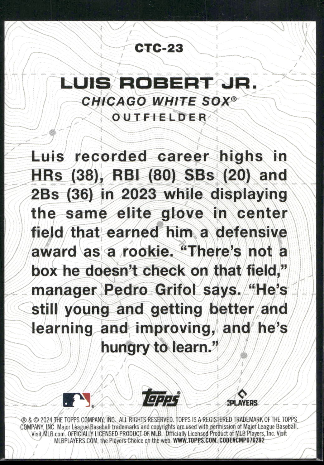 2024 Topps #CTC-23 Luis Robert Jr. City to City