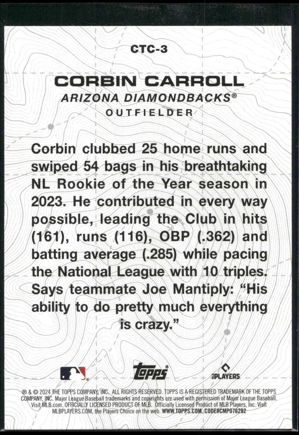2024 Topps #CTC-3 Corbin Carroll City to City