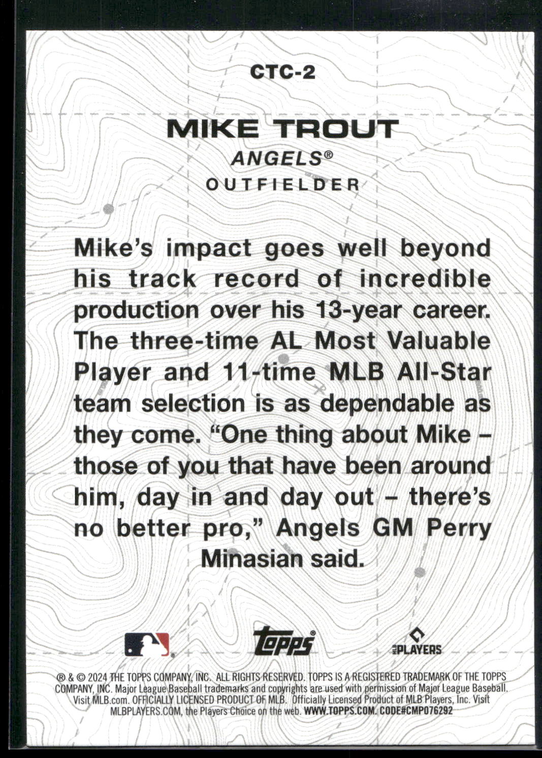 2024 Topps #CTC-2 Mike Trout City to City