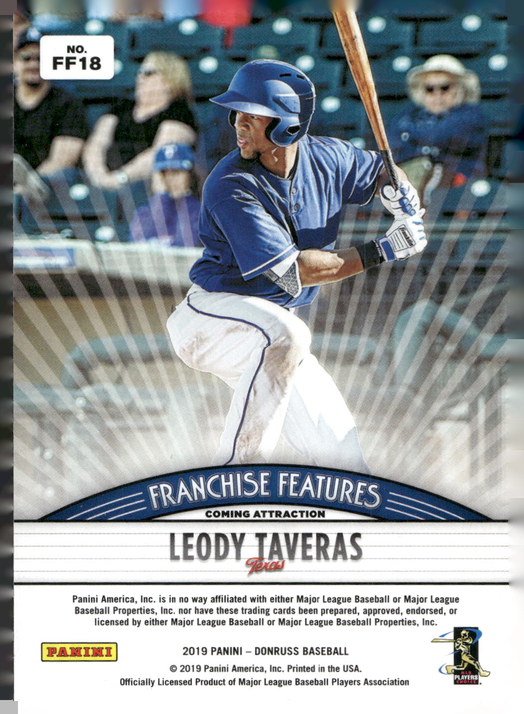 2019 Donruss #FF18 Charlie Blackmon / Leody Taveras Franchise Pink Fireworks