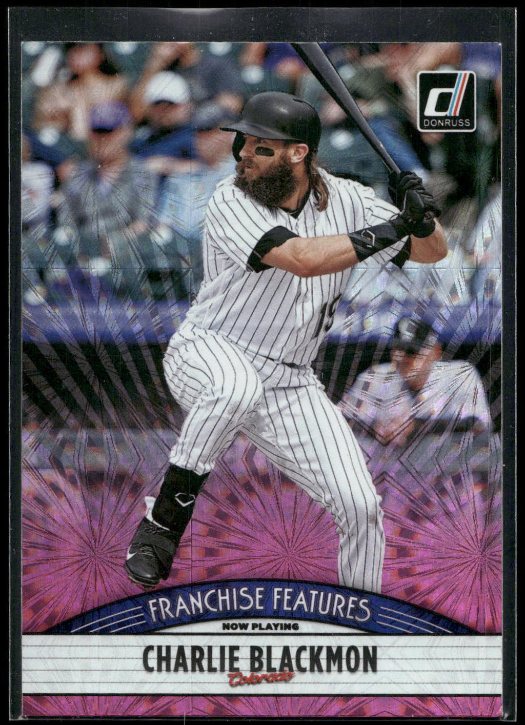 2019 Donruss #FF18 Charlie Blackmon / Leody Taveras Franchise Pink Fireworks