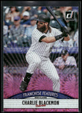 2019 Donruss #FF18 Charlie Blackmon / Leody Taveras Franchise Pink Fireworks