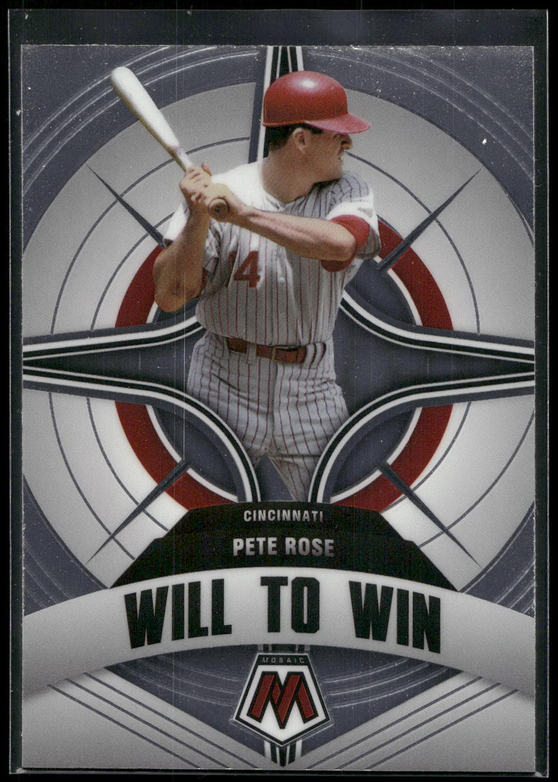 2022 Panini Mosaic #WW-6 Pete Rose Will to Win
