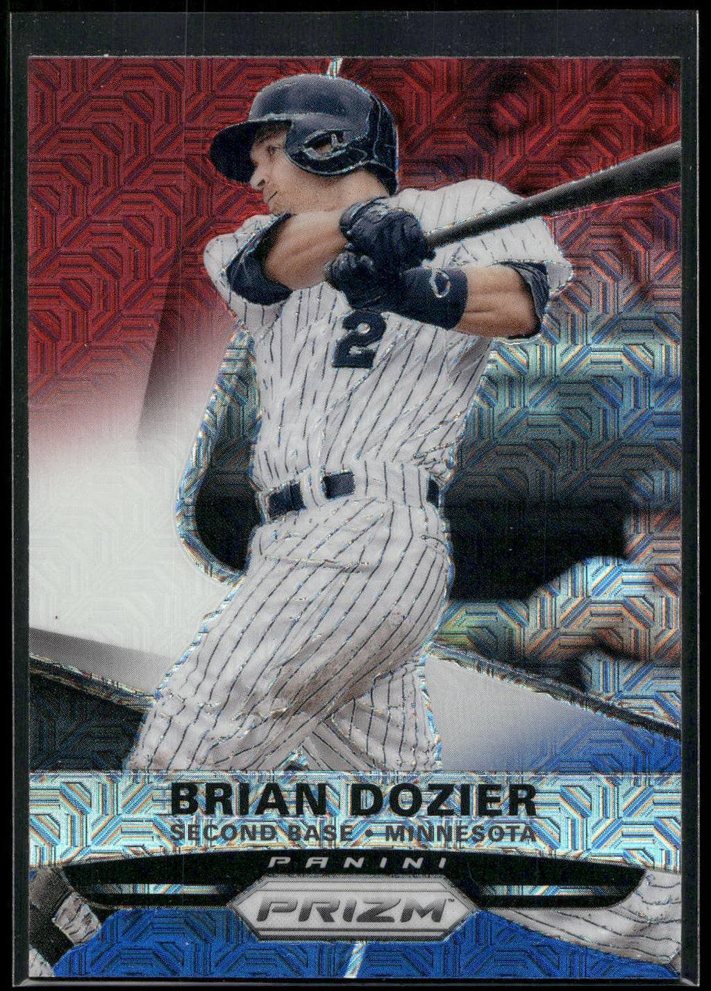 2015 Panini Prizm #36 Brian Dozier Red/White/Blue Mojo Prizms