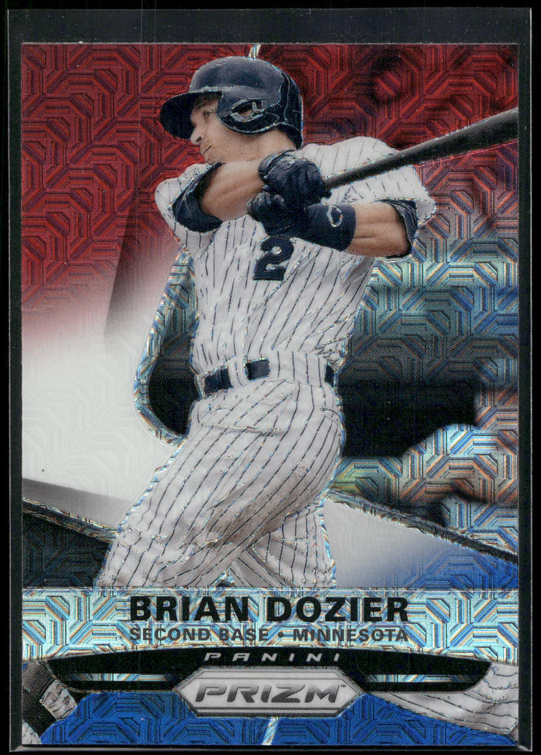 2015 Panini Prizm #36 Brian Dozier Red/White/Blue Mojo Prizms